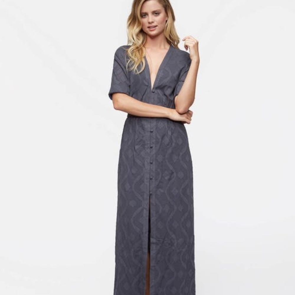 TAVIK CAPRI SHORT SLEEVE MAXI DRESS in Ombre Blue